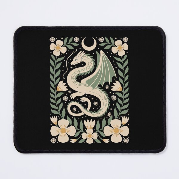 Item preview, goblincore Dragon Moth moonphases Moon Flower cottagecore designed and sold by LittleDame.