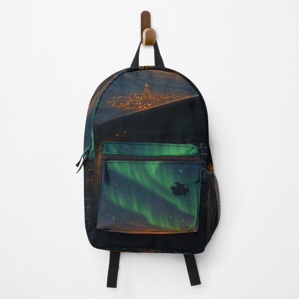 Item preview, A350 Cockpit Christmas Night • Northern Lights Aviation Art • Santa Sleigh View designed and sold by MuseAI.