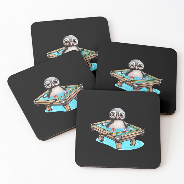 Item preview, Billiards Penguin Hustler Pool Snooker Playing Pool Games designed and sold by AdellBridgett.