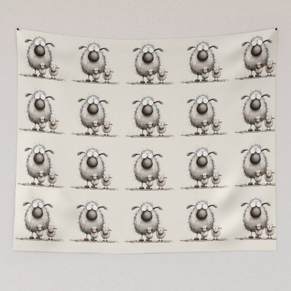 Item preview, Gorgeous Valaise Blacknose Sheep ' The Fluff Balls’ BY SHiRLeY MacARTHuR designed and sold by Shirley MacArthur Art.