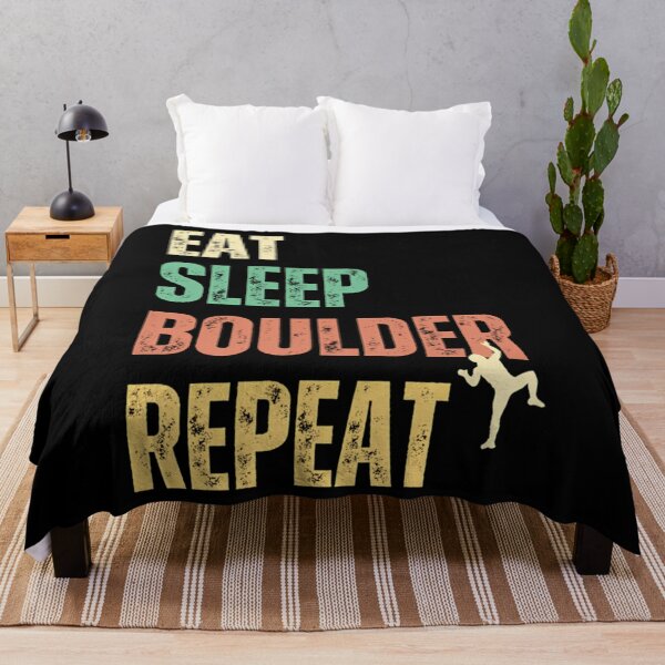 Item preview, Eat Sleep Boulder Repeat designed and sold by AdellBridgett.