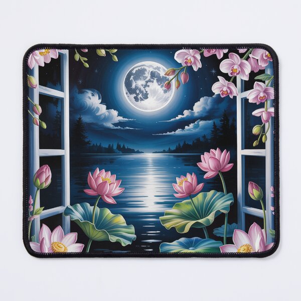 Item preview, А nighttime scene with a full moon. designed and sold by Lilashakti ⭐️ ⭐️ ⭐️ ⭐️ ⭐️.