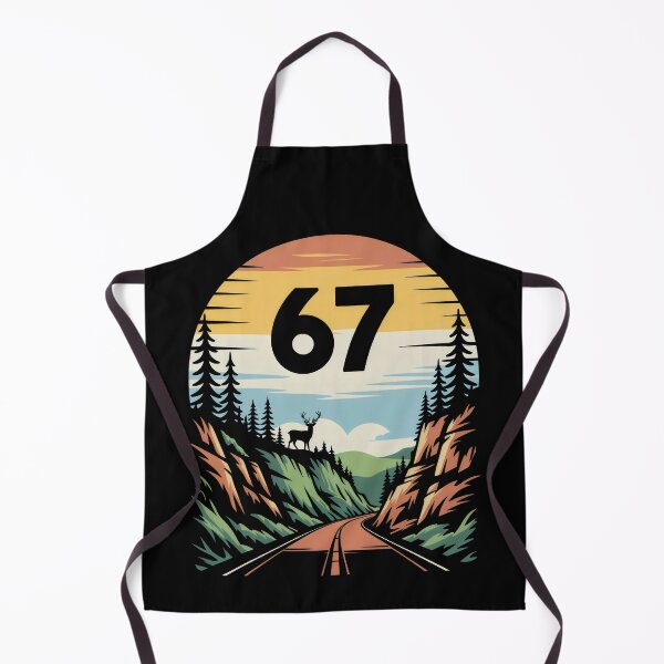 Item preview, Route 67 Scenic Forest Deer Sunset Circle Badge Design designed and sold by SplashTastic.