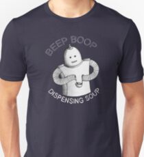 Beep Boop, Dispensing Soup Robot Unisex T-Shirt