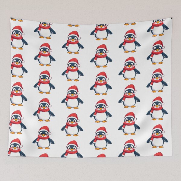 Item preview, Pixel penguin holyday cheer designed and sold by ManikRaja.