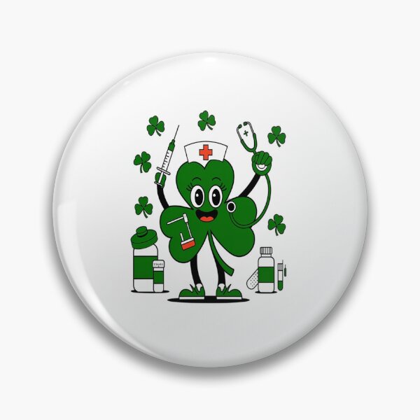 Item preview, St Patricks Day Nurse Shamrock Saint Pattys Scrub designed and sold by Moxizz.