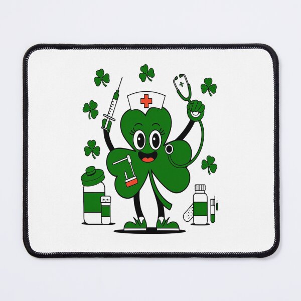 Item preview, St Patricks Day Nurse Shamrock Saint Pattys Scrub designed and sold by Moxizz.