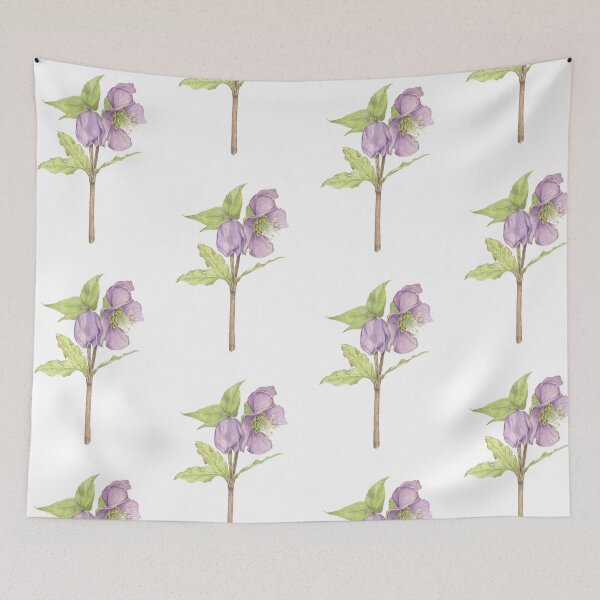 Item preview, Hellebore Watercolour designed and sold by Theodora Gould.