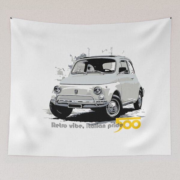 Item preview, 500 Classic – Retro Car Design | Italian Legend Tee designed and sold by tupaffi.