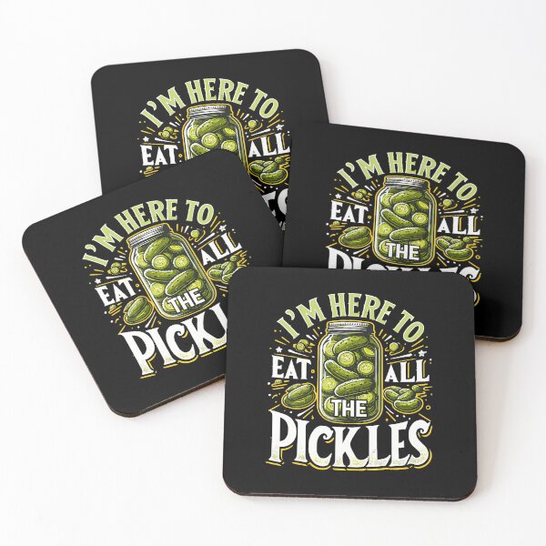 Item preview, Im Here To Eat All The Pickles Shirt Cucumber Pickle Jar designed and sold by LynneMarisa.