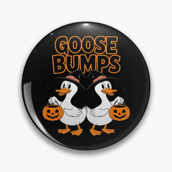 Item preview, Goose Bumps Halloween Goose Ghost Pumpkin Goose Fist Bump designed and sold by LittleDame.
