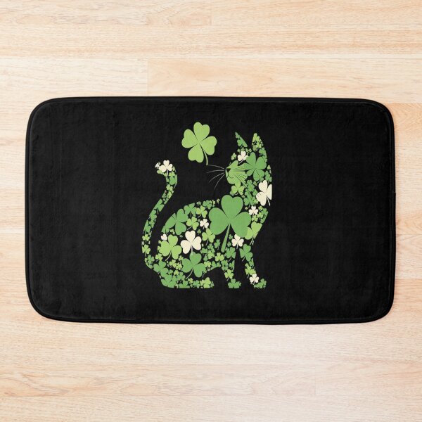 Item preview, St Patricks Day Shamrock Cat designed and sold by Moxizz.