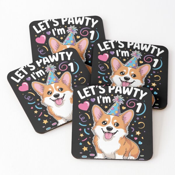 Item preview, 1st Birthday Corgi Dog Lover Pet 1 Years Old B-Day  designed and sold by RuthGAArt.