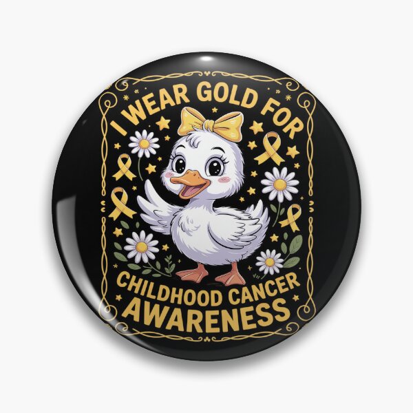 Item preview, Goose I Wear Gold for Childhood Cancer Awareness designed and sold by LittleDame.
