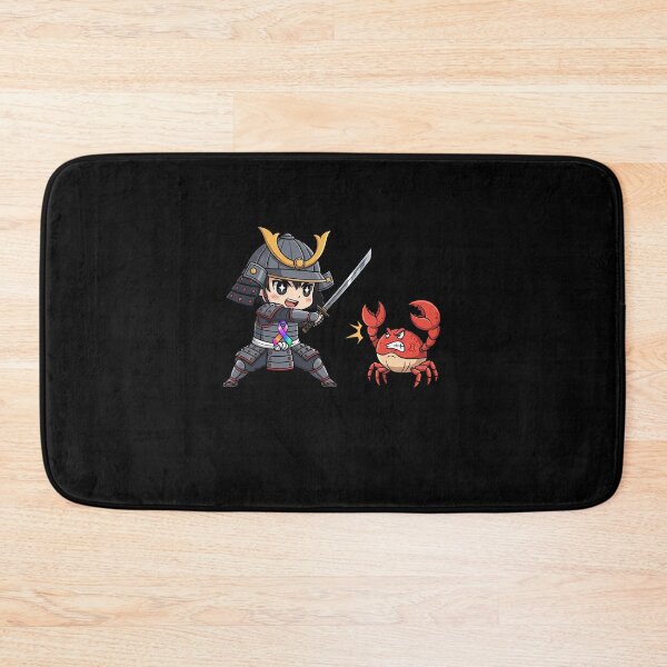 Item preview, Chibi Samurai Fighting Cancer All Multicolored Ribbon designed and sold by elderberry.