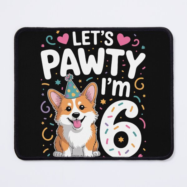 Item preview, 6th Birthday Corgi Dog Lover Pet 6 Years Old B-Day designed and sold by RuthGAArt.