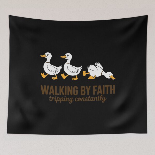 Item preview, Goose Walking By Faith Tripping Constantly designed and sold by LittleDame.