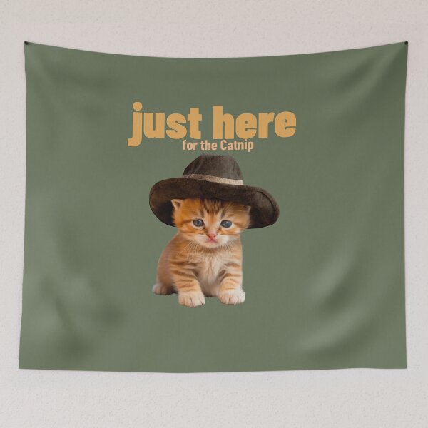 Item preview, Just Here for the Catnip baby cats. designed and sold by "Vibe & Style Merch".