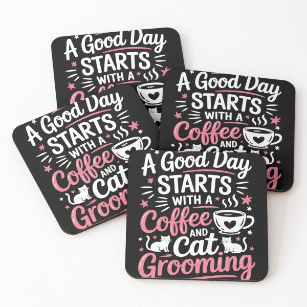 Item preview, A Good Day Starts With Coffee And Cat Grooming Pet Groomer  designed and sold by RuthGAArt.