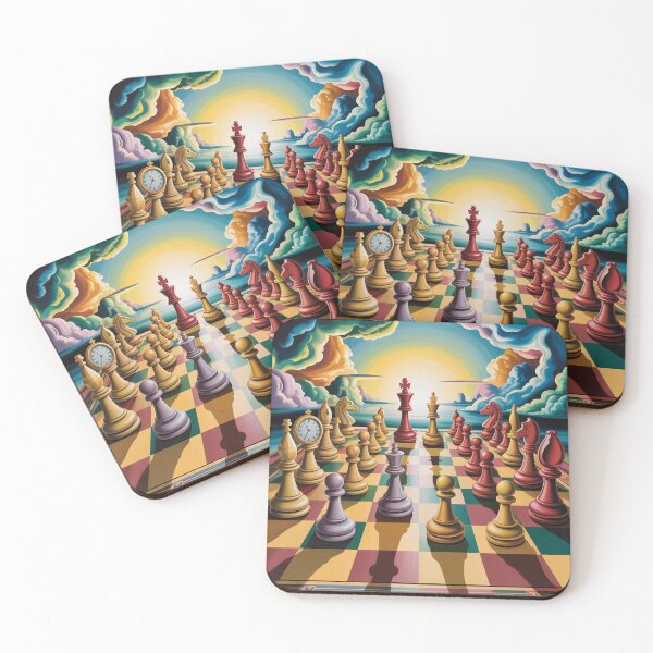 Item preview, Оtherworldly chess game with fantastical pieces arranged  designed and sold by Lilashakti ⭐️ ⭐️ ⭐️ ⭐️ ⭐️.