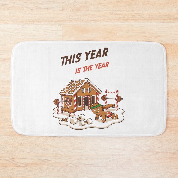 Item preview, Christmas house and gingerbread gym – New Year's resolution. designed and sold by charlypicazo.