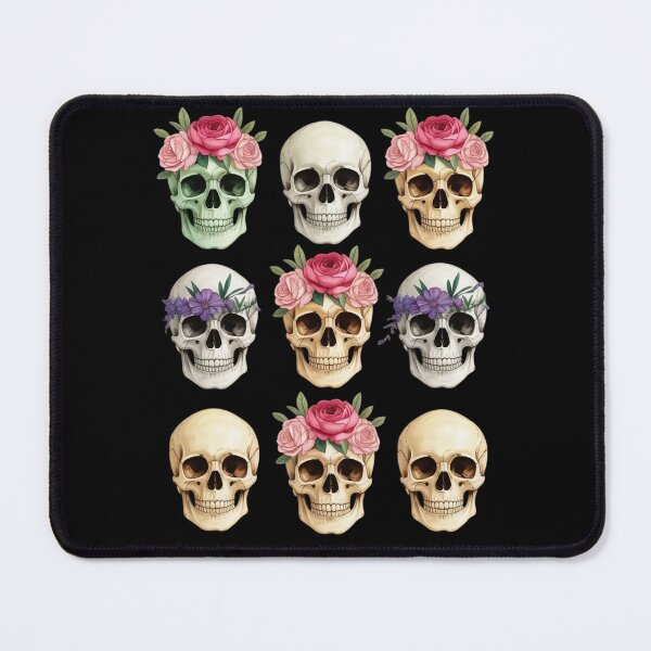 Item preview, Gothic Skull with Roses designed and sold by LittleDame.