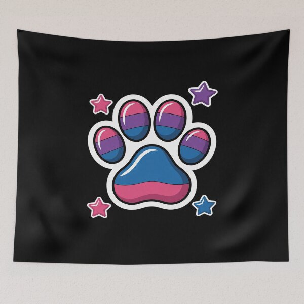 Item preview, Bisexual Furry Paw LGBTQ Month Gay Rights Pride designed and sold by catsdothingz.
