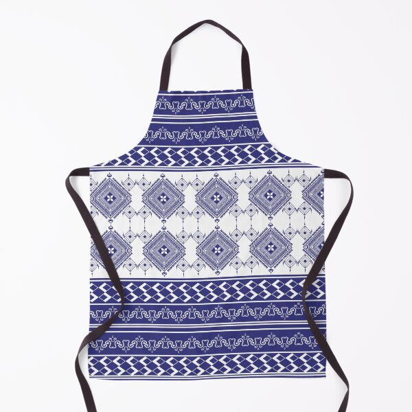 Item preview, Blue Tribal Diamond Border Pattern designed and sold by PiPithecats.