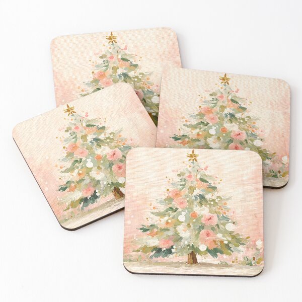 Item preview, Pastel Pink Christmas Tree 1 designed and sold by FlaskLab.