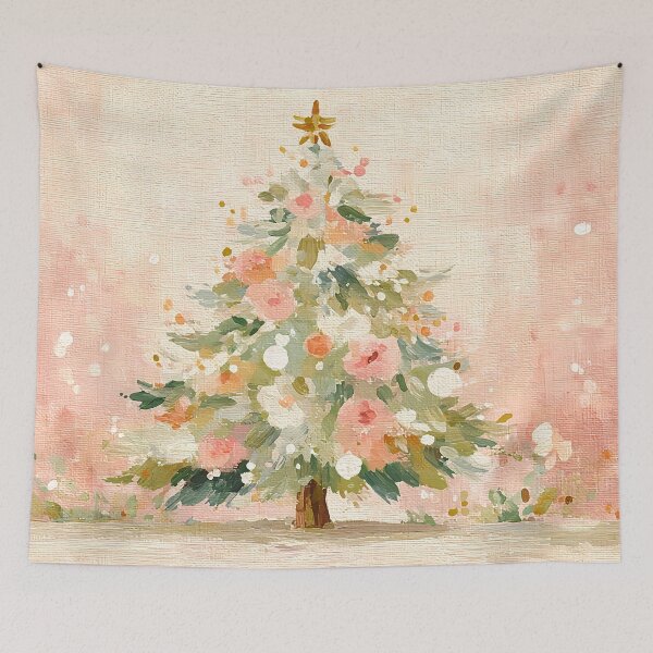 Item preview, Pastel Pink Christmas Tree 1 designed and sold by FlaskLab.