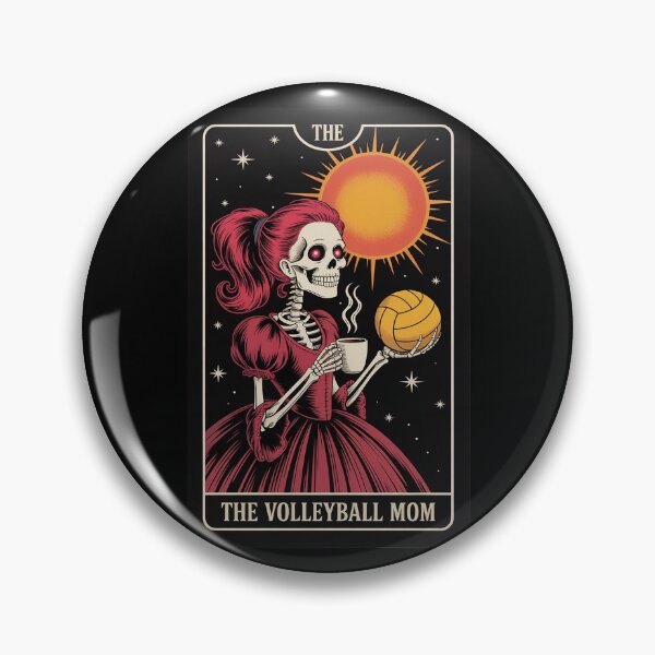 Item preview, Gothic Tarot Card Skeleton Volleyball Mom Coffee designed and sold by LittleDame.