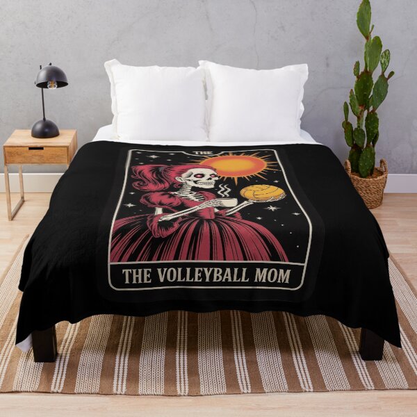 Item preview, Gothic Tarot Card Skeleton Volleyball Mom Coffee designed and sold by LittleDame.