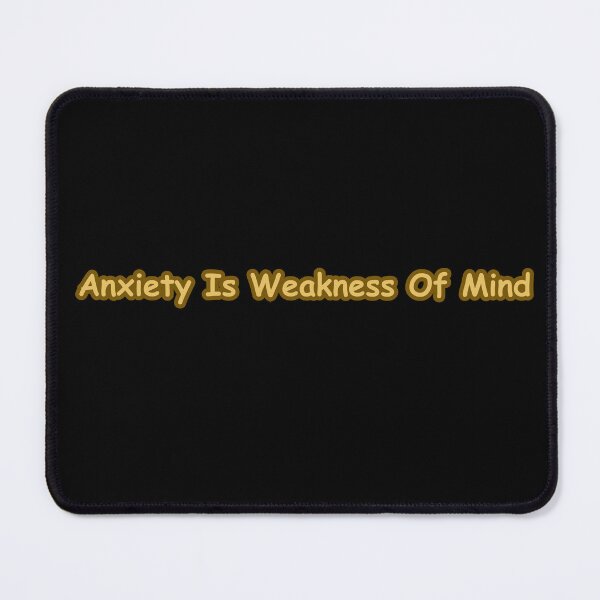 Item preview, Anxiety Is Weakness Of Mind - Mental Strength Affirmation Sticker for Overcoming Fear designed and sold by CapriCreatives.