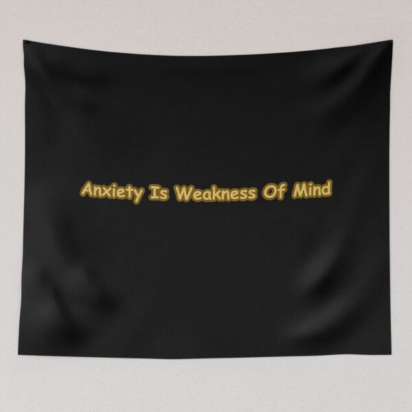 Item preview, Anxiety Is Weakness Of Mind - Mental Strength Affirmation Sticker for Overcoming Fear designed and sold by CapriCreatives.