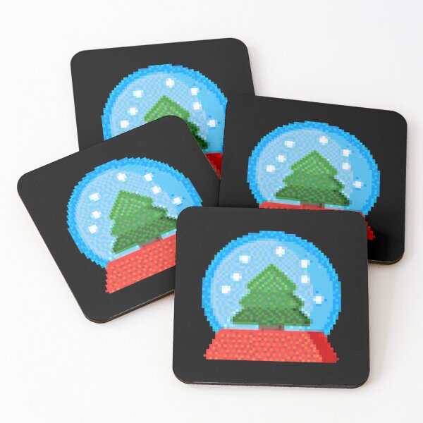 Item preview, Christmas Tree 8 bit Background Sticker designed and sold by RykerKare.