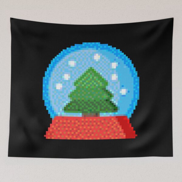 Item preview, Christmas Tree 8 bit Background Sticker designed and sold by RykerKare.