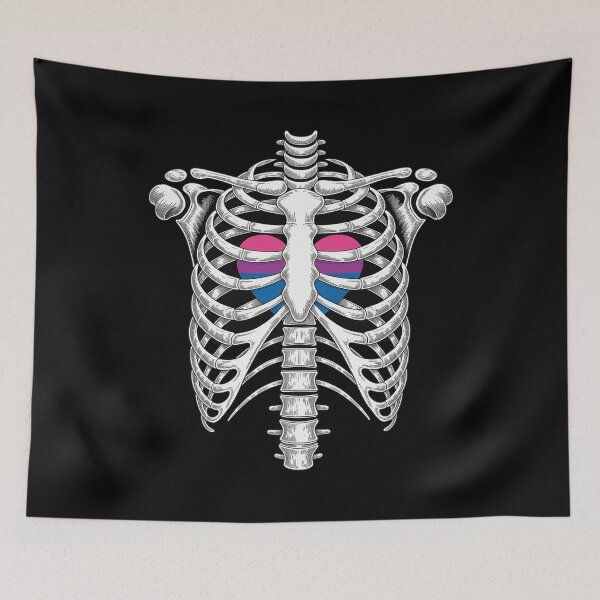Item preview, BISEXUAL PRIDE  SKELETON designed and sold by catsdothingz.