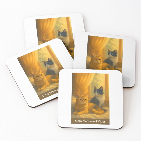 Item preview, Cozy Morning with Diuss & Katiu – Warm Weekend Art designed and sold by LovelyCatGalaxy.