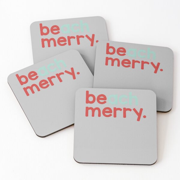 Item preview, Be beach merry Christmas Sea Xmas designed and sold by ArleneRowe.