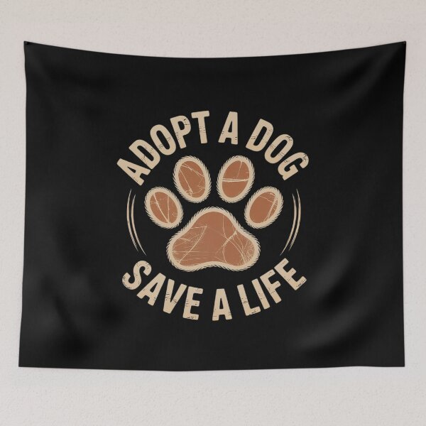 Item preview, Adopt A Dog Save A Life Animal Rights Activist Animal Rescue  designed and sold by RuthGAArt.