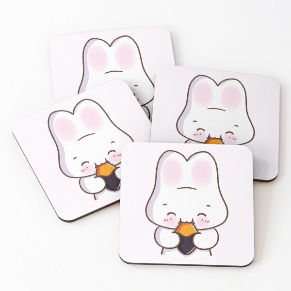 Item preview, Sweet Potato Snack Time: Cute Kawaii Bunny Eating | Adorable Korean Sweet Potato Rabbit designed and sold by Kimchi-style-.