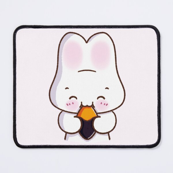 Item preview, Sweet Potato Snack Time: Cute Kawaii Bunny Eating | Adorable Korean Sweet Potato Rabbit designed and sold by Kimchi-style-.