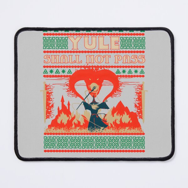 Item preview, Yule Shall Not Pass Wizard Battle Festive Fantasy Graphic designed and sold by mjohnson9.