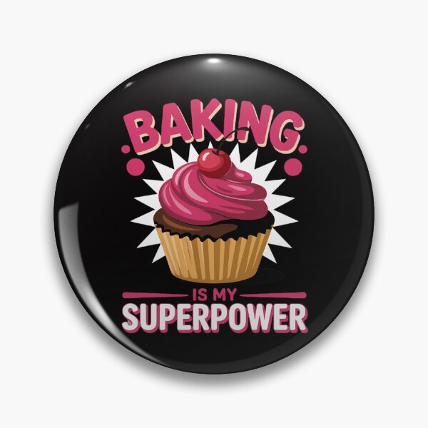 Artikelvorschau, Backen ist meine Superkraft. Leckerer Cupcake-Bäcker entworfen und verkauft von CareTopping.
