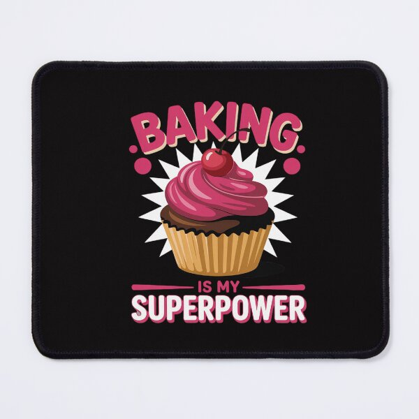 Artikelvorschau, Backen ist meine Superkraft. Leckerer Cupcake-Bäcker entworfen und verkauft von CareTopping.