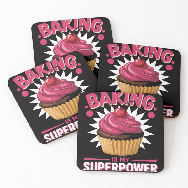 Artikelvorschau, Backen ist meine Superkraft. Leckerer Cupcake-Bäcker entworfen und verkauft von CareTopping.