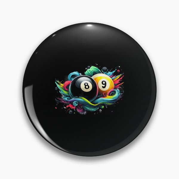 Item preview, Billiards Pool Player 8 Ball 9 Ball Paint Art Billiard Balls designed and sold by PatsyMargie.