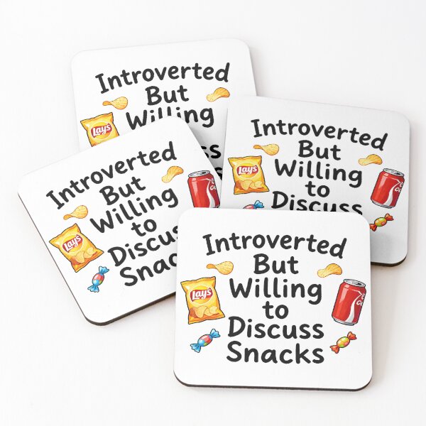 Item preview, Introverted But Willing to Discuss Snacks designed and sold by Dxvect.