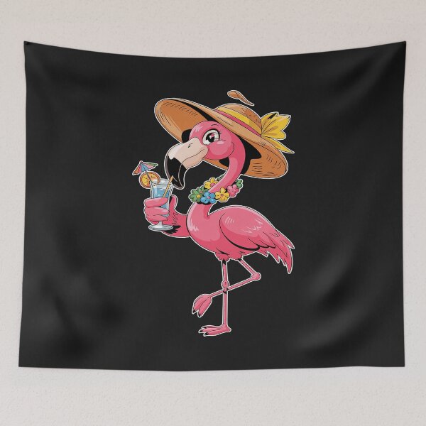 Item preview, Funny Flamingo Hawaiian Summer Tropical Luau Women Girls Kid designed and sold by itsnothatweird.