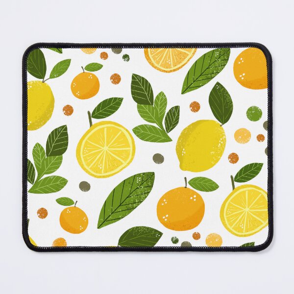 Item preview, Citrus Lemon & Orange Pattern, Fresh Yellow Fruit  designed and sold by DoodleMoodSpace.